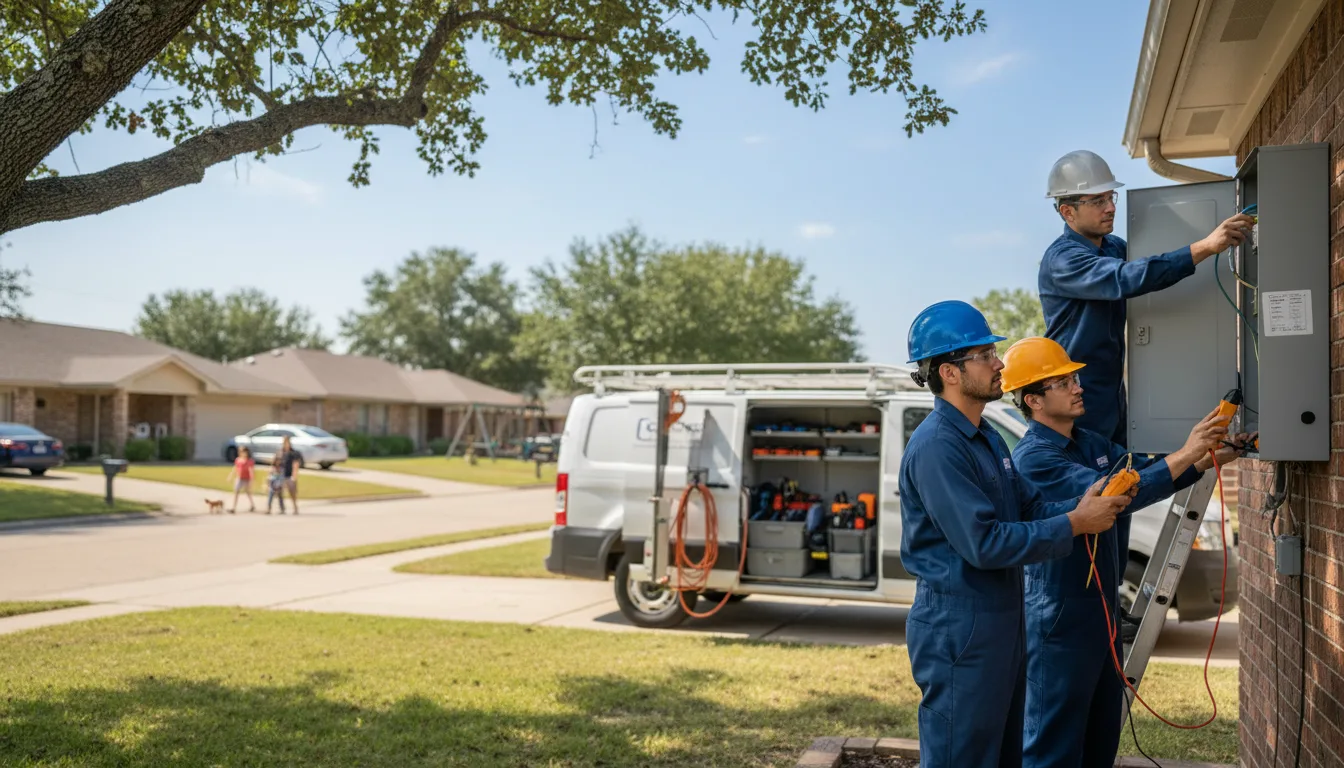 Certified electrician providing emergency electrical services in Cook Sta, MO